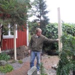 Första stolparna på plats