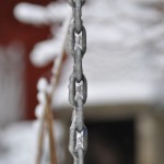 Ett "stuprör" som frusit