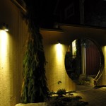 2 W LED per armatur, kallvit ljus bakom planket som kontrat